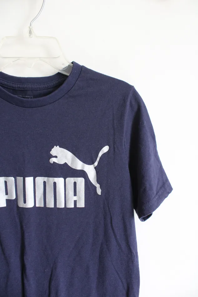 Puma Earrings Puma Navy Gray Shirt Youth L 1416