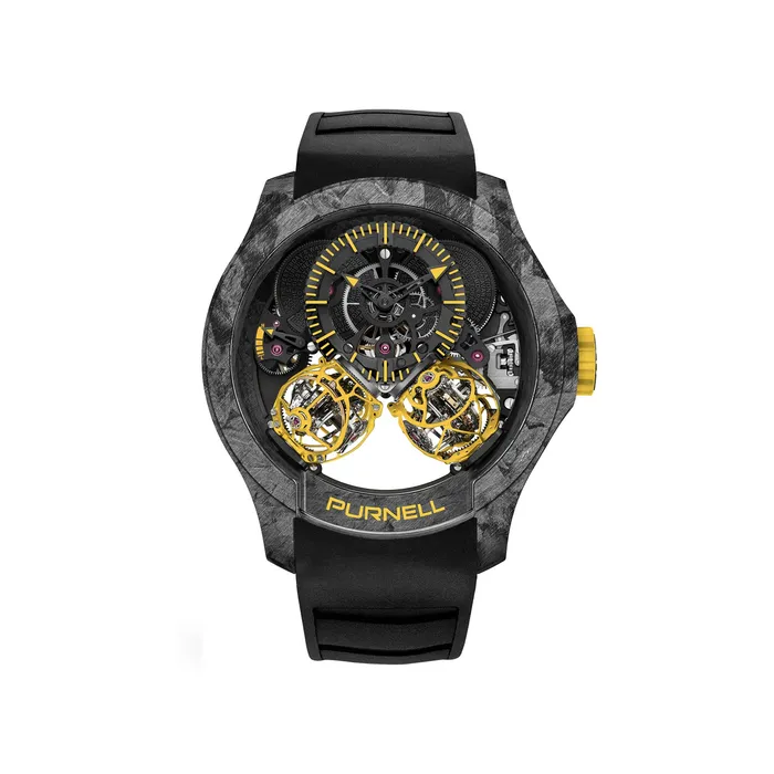 Purnell Escape II Forged Carbon Yellow Watch Purnell Watches