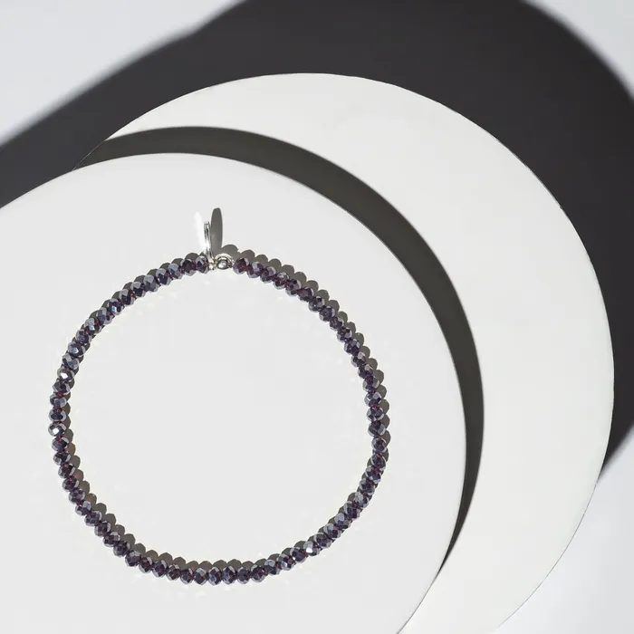 RACHEL LYNN CHICAGO Bracelets 2mm Metallic Purple Bracelet