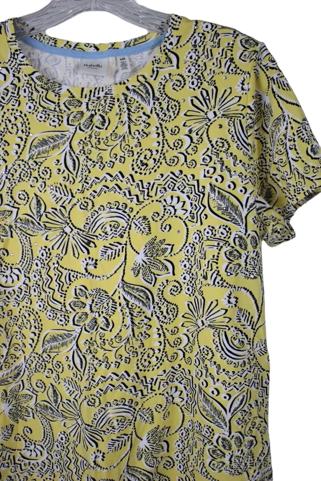 Rafaella Earrings Rafaella Weekend Yellow Studded Top L
