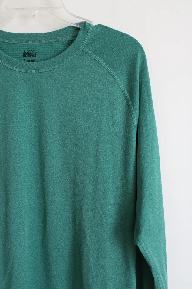 REI Earrings REI CoOp Green Shirt L