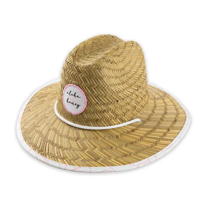 Reign Skye Aloha Honey Kids Straw Hat BRKSALES Earrings
