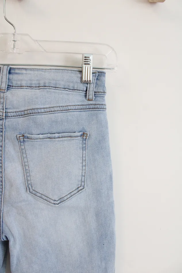 Rewash Necklaces Rewash High Rise Vintage Reunion Distressed Light Wash Jeans 0 24