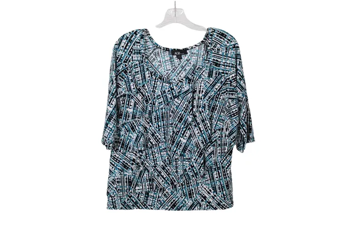 Rings AGB AGB Petite Blue Blouse L Petite
