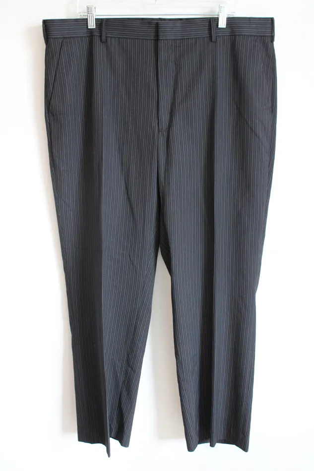 Rings APT9 Apt 9 Black Blue Pinstripe Dress Pants 40X30