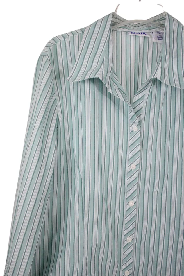 Rings Blair Blair Blue Striped Top XL