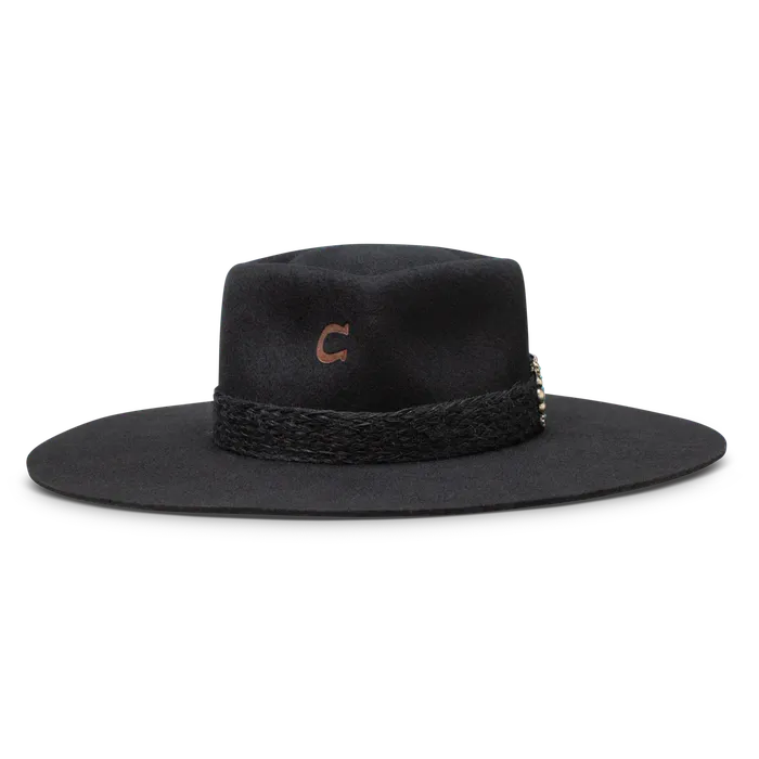 Rings CHARLIE 1 HORSE CHARLIE 1 HORSE FLING BLACK FELT HAT