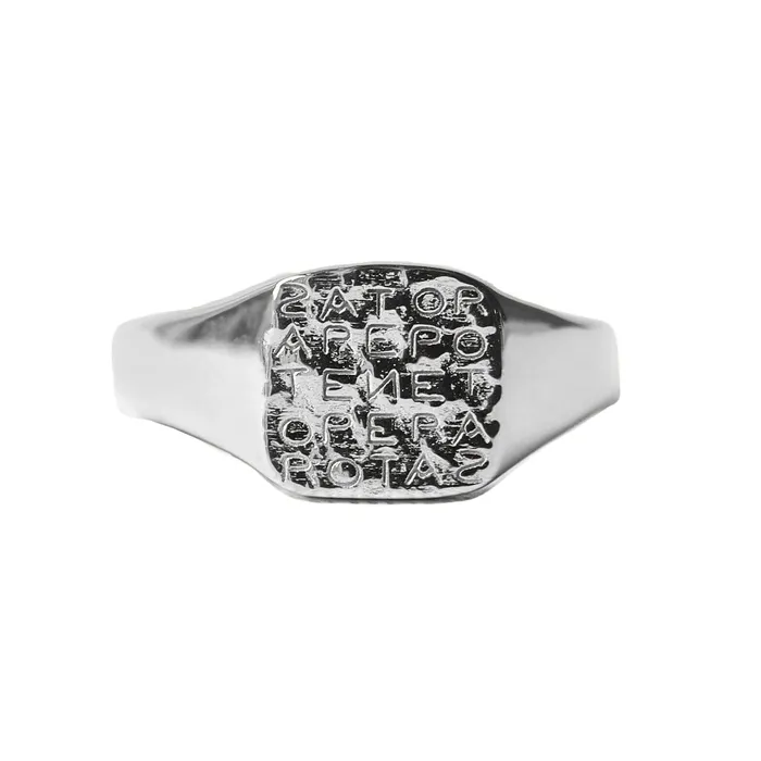 Rings COMMON ERA Magic Sator Square Gold Signet Ring