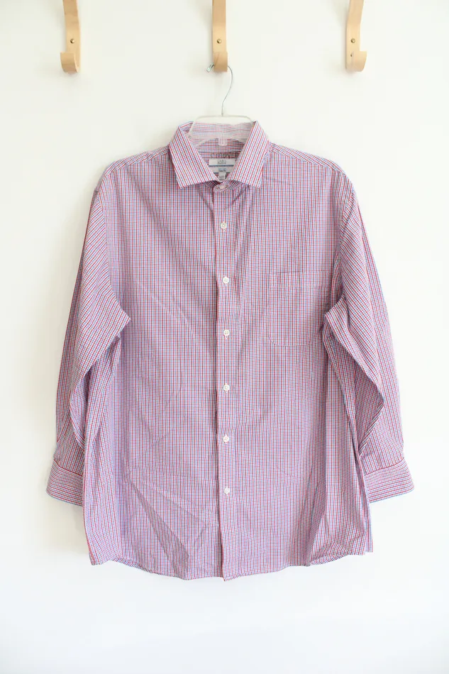 Rings Croft Barrow Croft Barrow Classic Fit Red White Blue Plaid Button Down Shirt 3233 175 Rings Croft Barrow Croft Barrow Classic Fit Red White Blue Plaid Button Down Shirt 3233 175