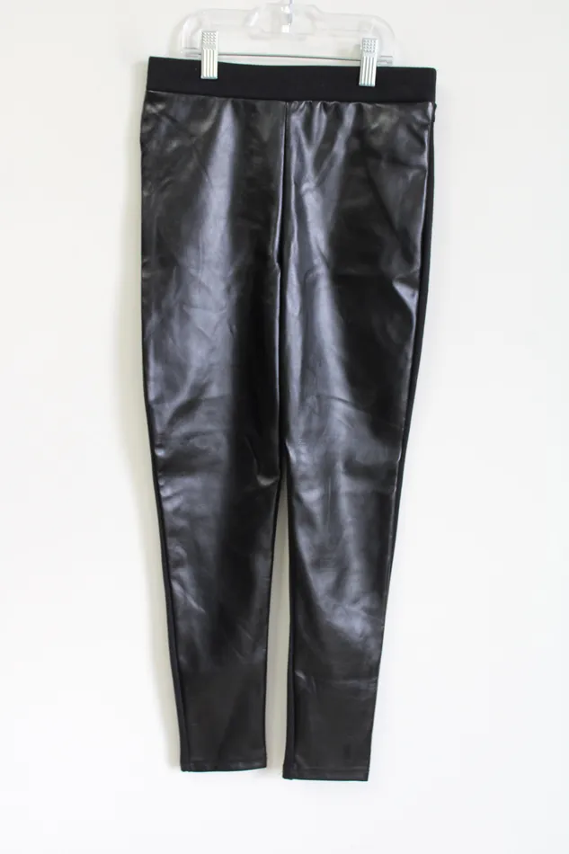 Rings Epic Threads NEW Epic Threads Black Faux Leather Pant Youth M