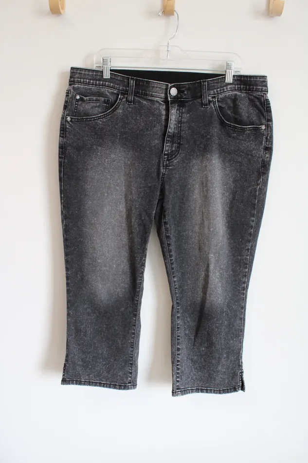 Rings Evri Evri Black Jean Capri Pants 16W