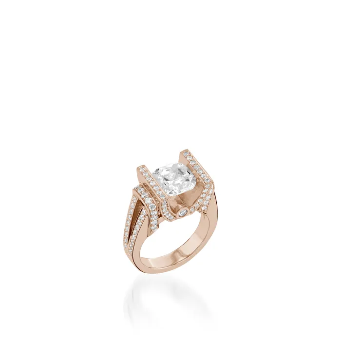 Rings John Atencio Amelia Elite Yellow Gold Diamond Ring