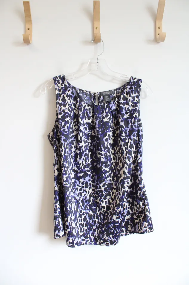 Rings Kenneth Cole Kenneth Cole Reaction Blue Black Cream Patterned Sleeveless Top M Rings Kenneth Cole Kenneth Cole Reaction Blue Black Cream Patterned Sleeveless Top M