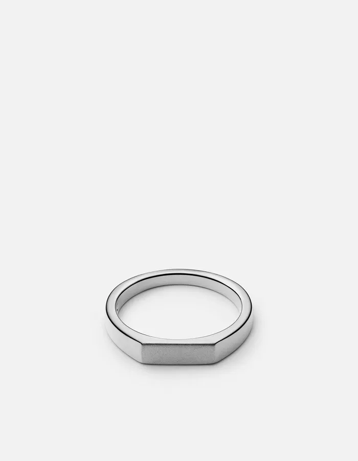 Rings Miansai Thin Geo Ring Sterling Silver