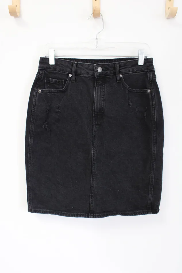 Rings Old Navy Black Denim Skirt 6 Old Navy