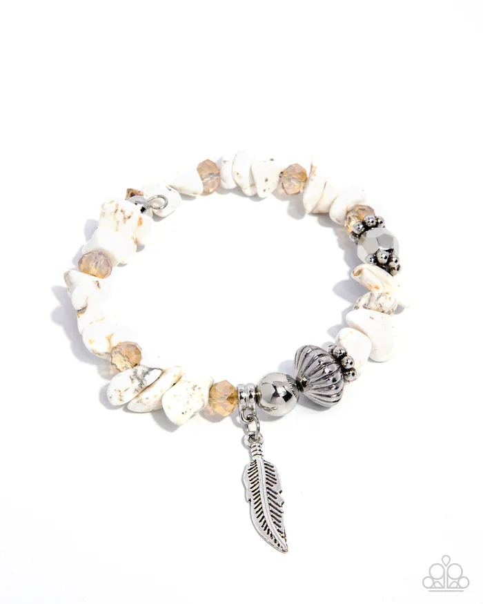 Rings Paparazzi Accessories Earthy Earning White
