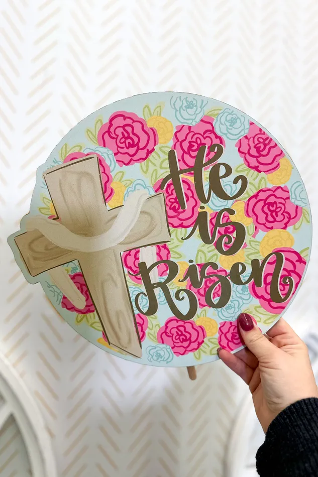 Rings Patterned Topper He Is Risen Floral Doodles By Rebekah