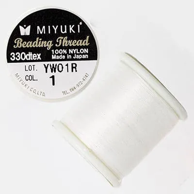 Rings Peppy Beads Miyuki Beading Thread50 Meter SpoolColor 1 White