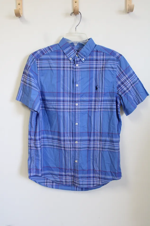 Rings Ralph Lauren Ralph Lauren Blue Plaid Button Down Shirt 1820