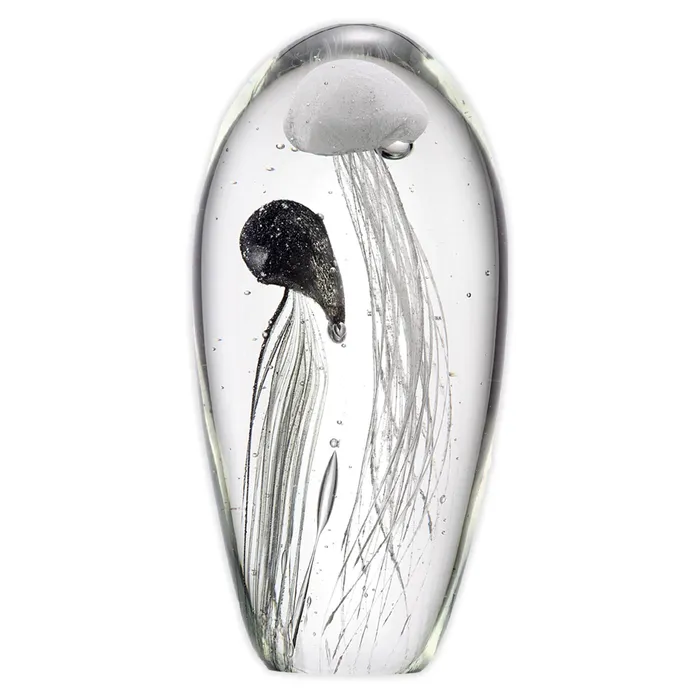Rings SANPACIFICINTL SPI White Black Jellyfish Duo Glow in the Dark Art Glass Rings SANPACIFICINTL SPI White Black Jellyfish Duo Glow in the Dark Art Glass