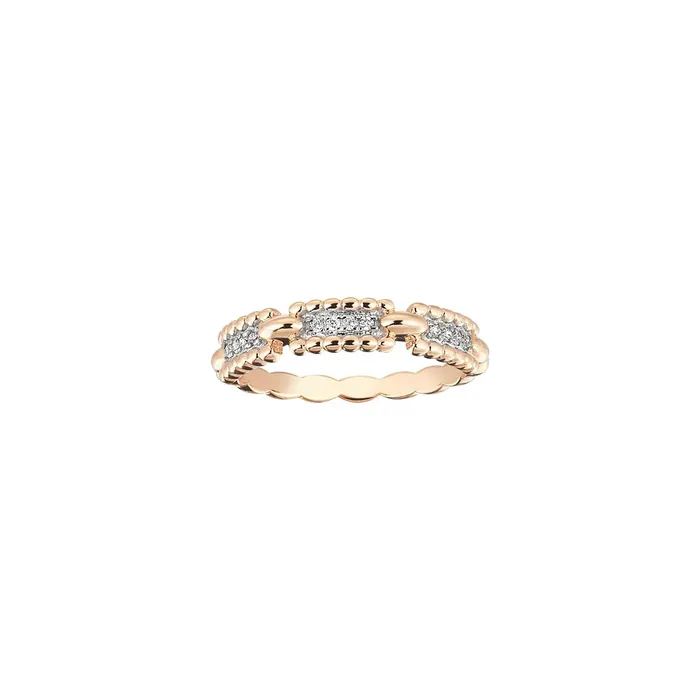 Rings Skinny Beads Pave Ring Kismet by Milka