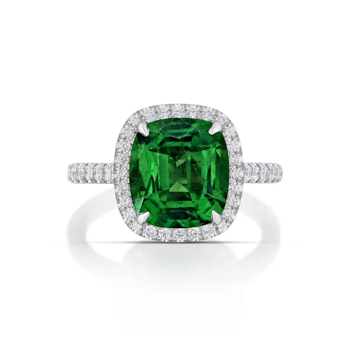 Rings Stephen Silver Fine Jewelry 420 Carat Tsavorite Garnet and Diamond Ring Rings Stephen Silver Fine Jewelry 420 Carat Tsavorite Garnet and Diamond Ring