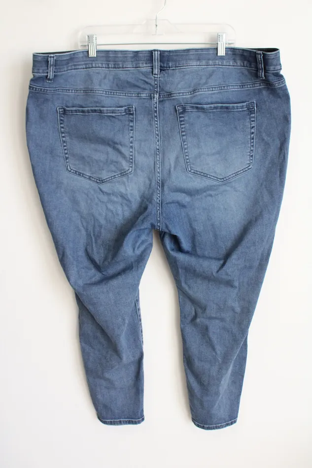 Rings Venezia Venezia Blue Floral Embroidered Jeans 24