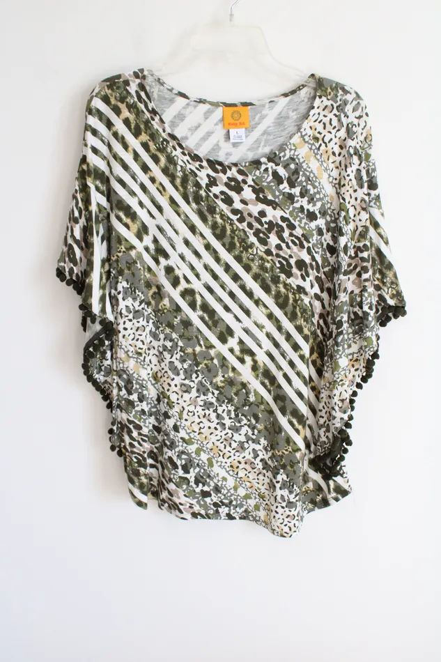 Ruby Rd Earrings Ruby Rd Animal Print Top L