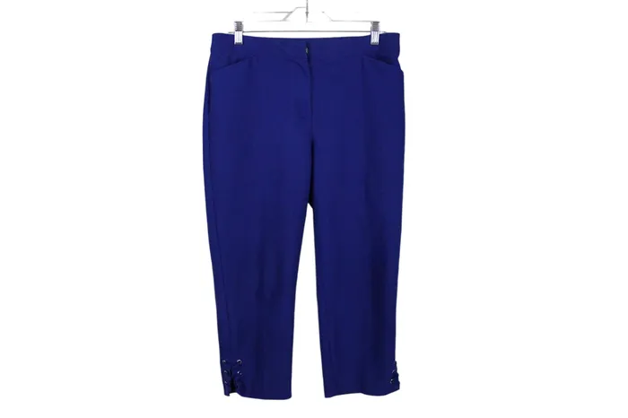 Ruby Rd Rings Ruby Rd Cobalt Blue Capri Pants 8