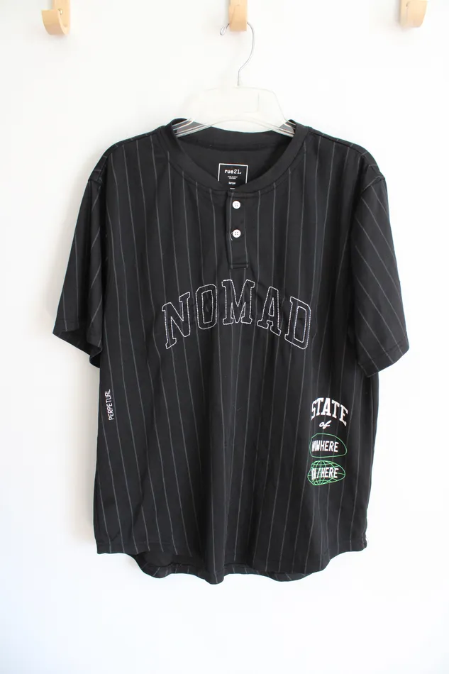Rue 21 Earrings Rue 21 Nomad Baseball Jersey Style Shirt L
