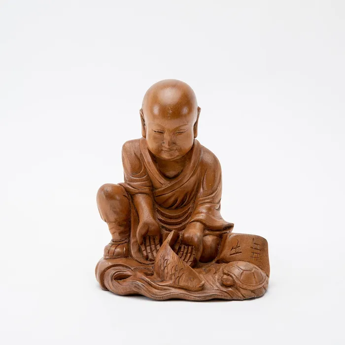 Sacred Statues Rings Wooden May All Beings Be Free Statue