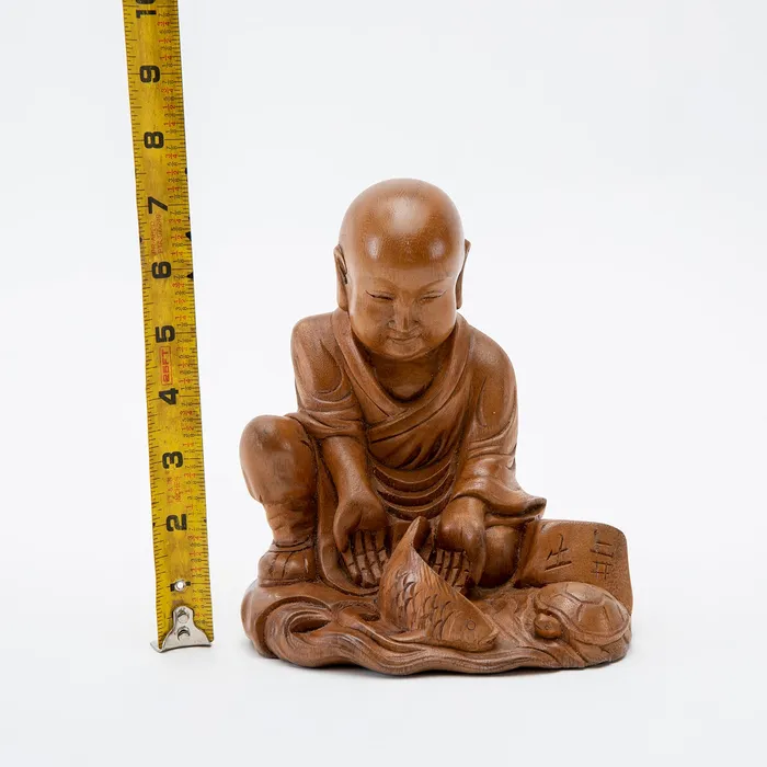 Sacred Statues Rings Wooden May All Beings Be Free Statue