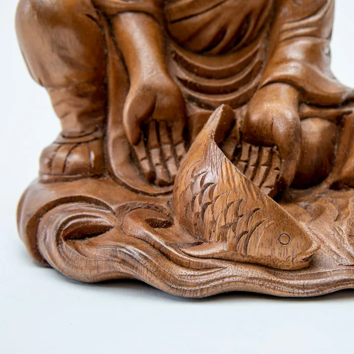 Sacred Statues Rings Wooden May All Beings Be Free Statue