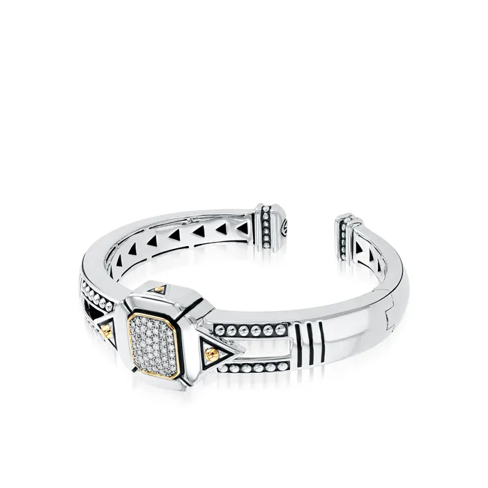 Sahara Pave Diamond Hinged Cuff Bracelet John Atencio Bracelets Sahara Pave Diamond Hinged Cuff Bracelet John Atencio Bracelets