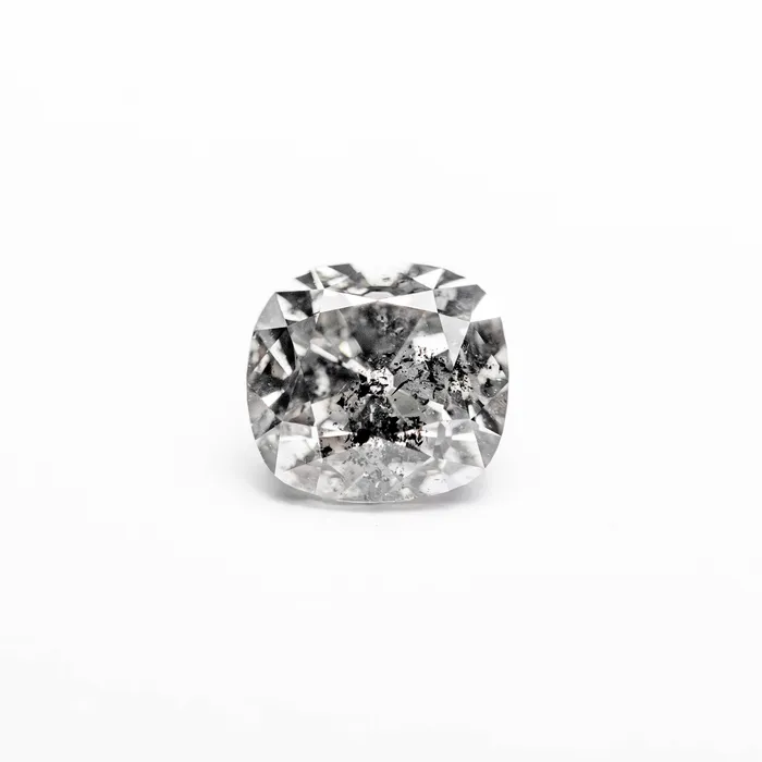 Salt and Pepper Modern Antique Old Mine Cut Diamond 098ct Cushion Misfit Diamonds Rings Salt and Pepper Modern Antique Old Mine Cut Diamond 098ct Cushion Misfit Diamonds Rings