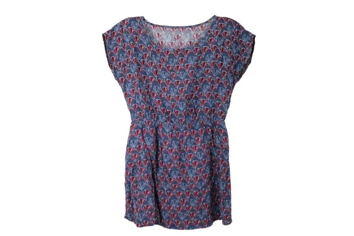 Scout Blue Floral Babydoll Blouse S Scout Rings