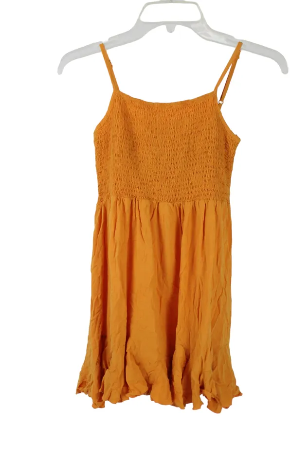 Shein Earrings Shein Orange Smocked Dress 1112