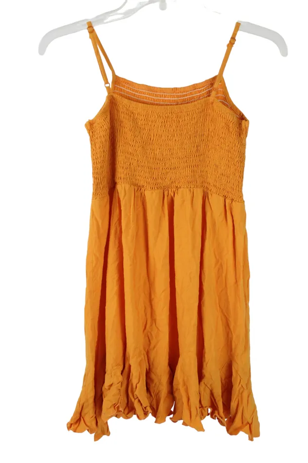 Shein Earrings Shein Orange Smocked Dress 1112