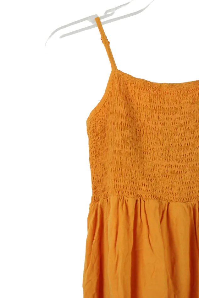 Shein Earrings Shein Orange Smocked Dress 1112