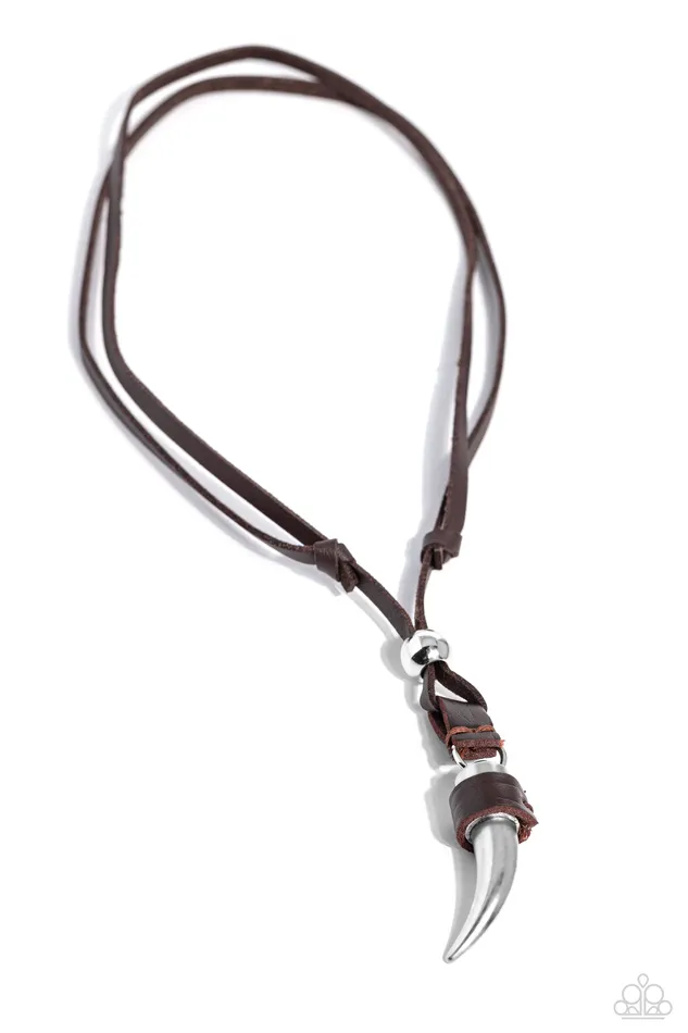 Show Your Claws Brown Paparazzi Accessories Earrings