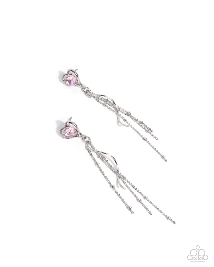 Simply Smitten Pink Paparazzi Accessories Earrings