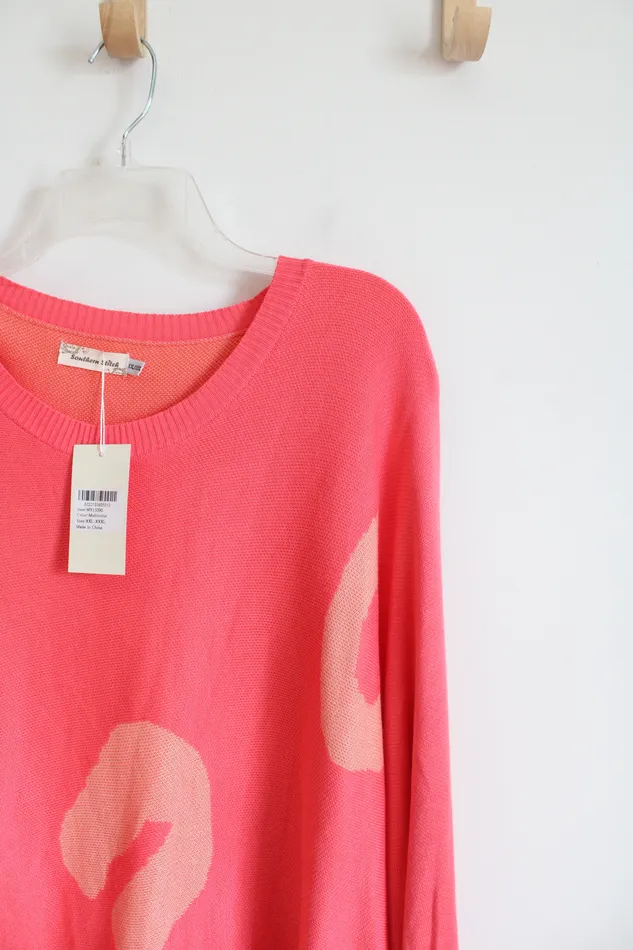 Southern Stitch Earrings NEW Southern Stitch Pink Long Sleeved Sweater Dress XXLXXXL