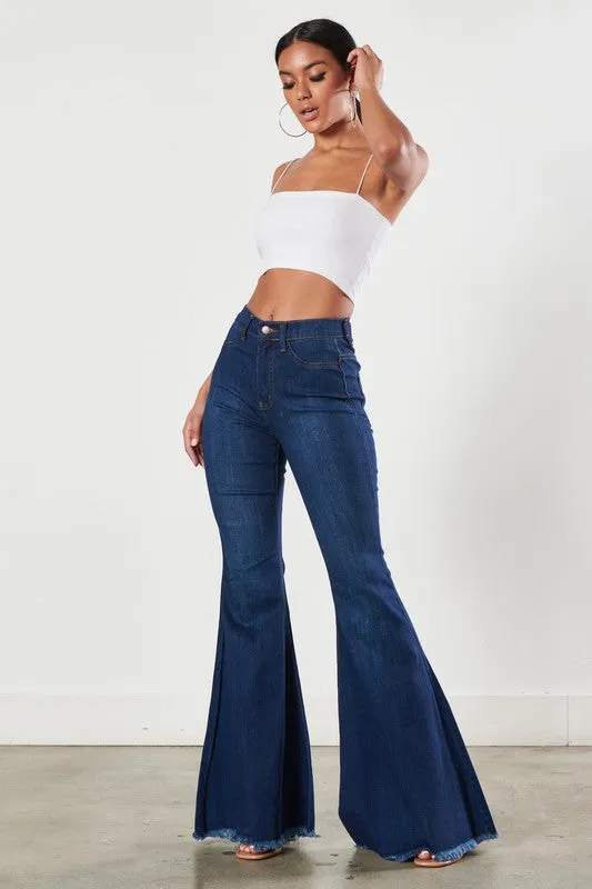 SPRUNG ON YOU FLARE JEANS DARK STONE VIBRANT Earrings
