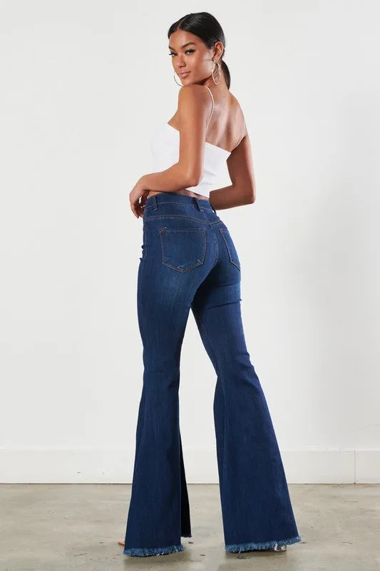 SPRUNG ON YOU FLARE JEANS DARK STONE VIBRANT Earrings