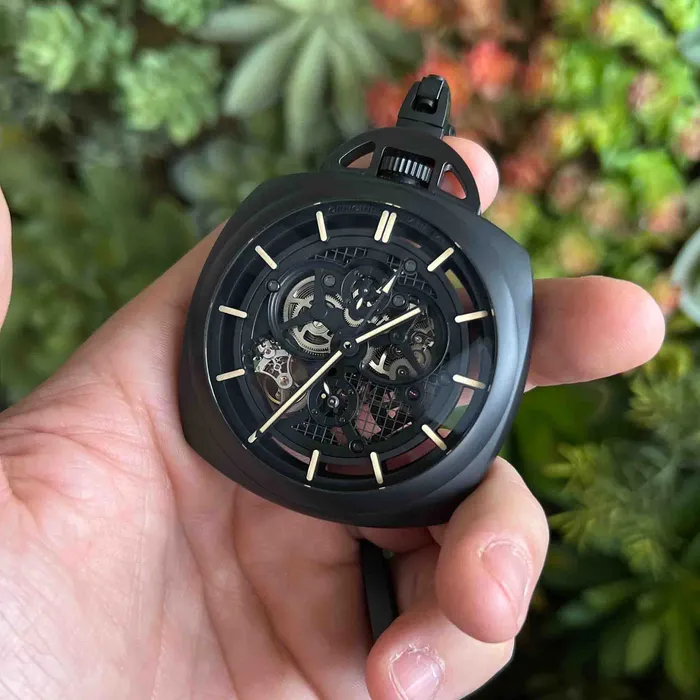 Stephen Silver Fine Jewelry Watches PreOwned Panerai PAM 446 Tourbillon GMT Ceramica Pocket Watch