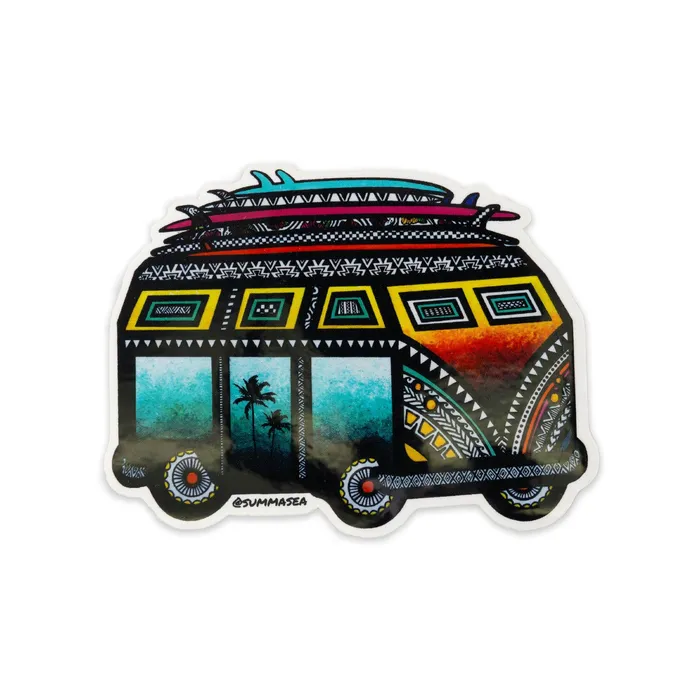 SUMMASEA Earrings Surfer Van Sticker