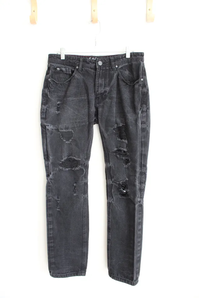 Switch Remarkable Rings Switch Remarkable Distressed Black Jeans 32X32