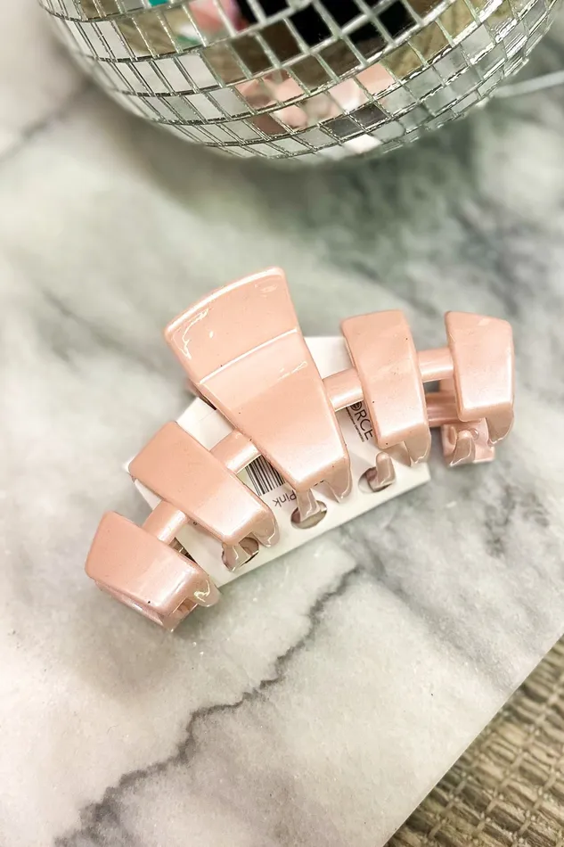 Teleties Faire Earrings Teleties Classic Medium Hair Clip Pearly Pink