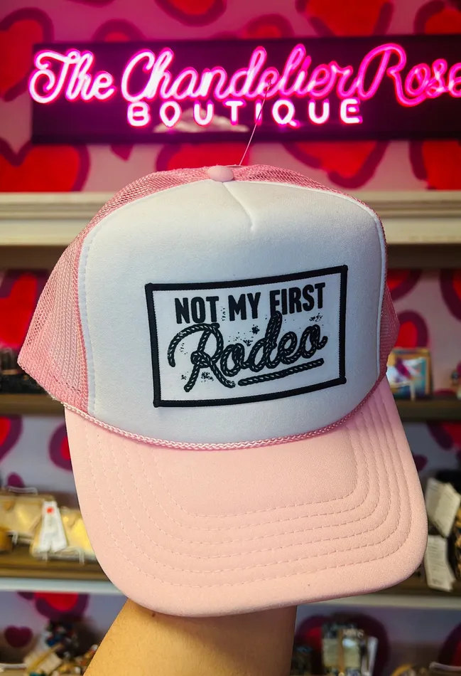 The Chandelier Rose Boutique Necklaces NOT MY FIRST RODEO LIGHT PINK CAP