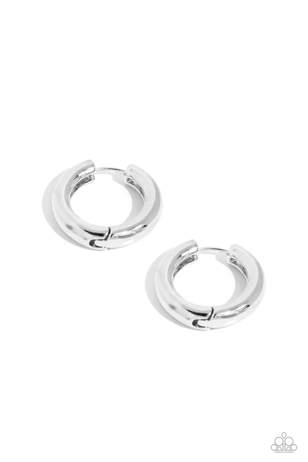 The New Classic Silver Paparazzi Accessories Earrings